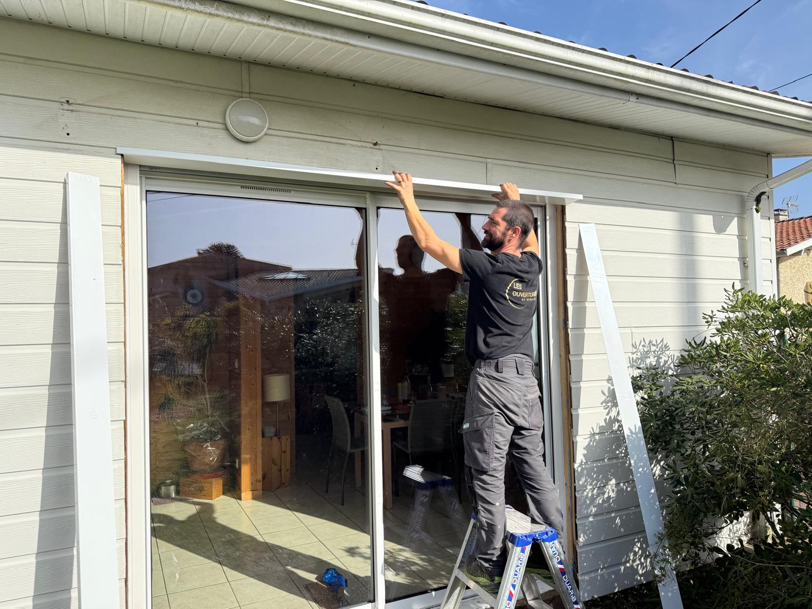 Ouverture de Mur Porteur et Pose d'une Baie Coulissante Aluminium
