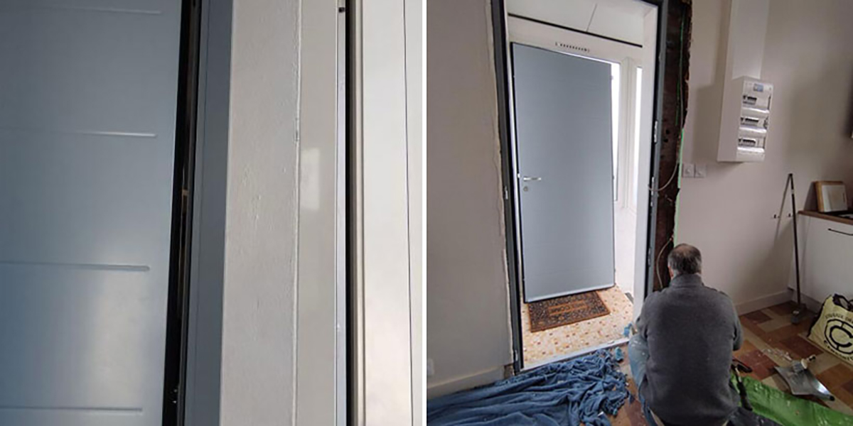 Modification d’une porte d’entrée : Pose en applique à la demande du client