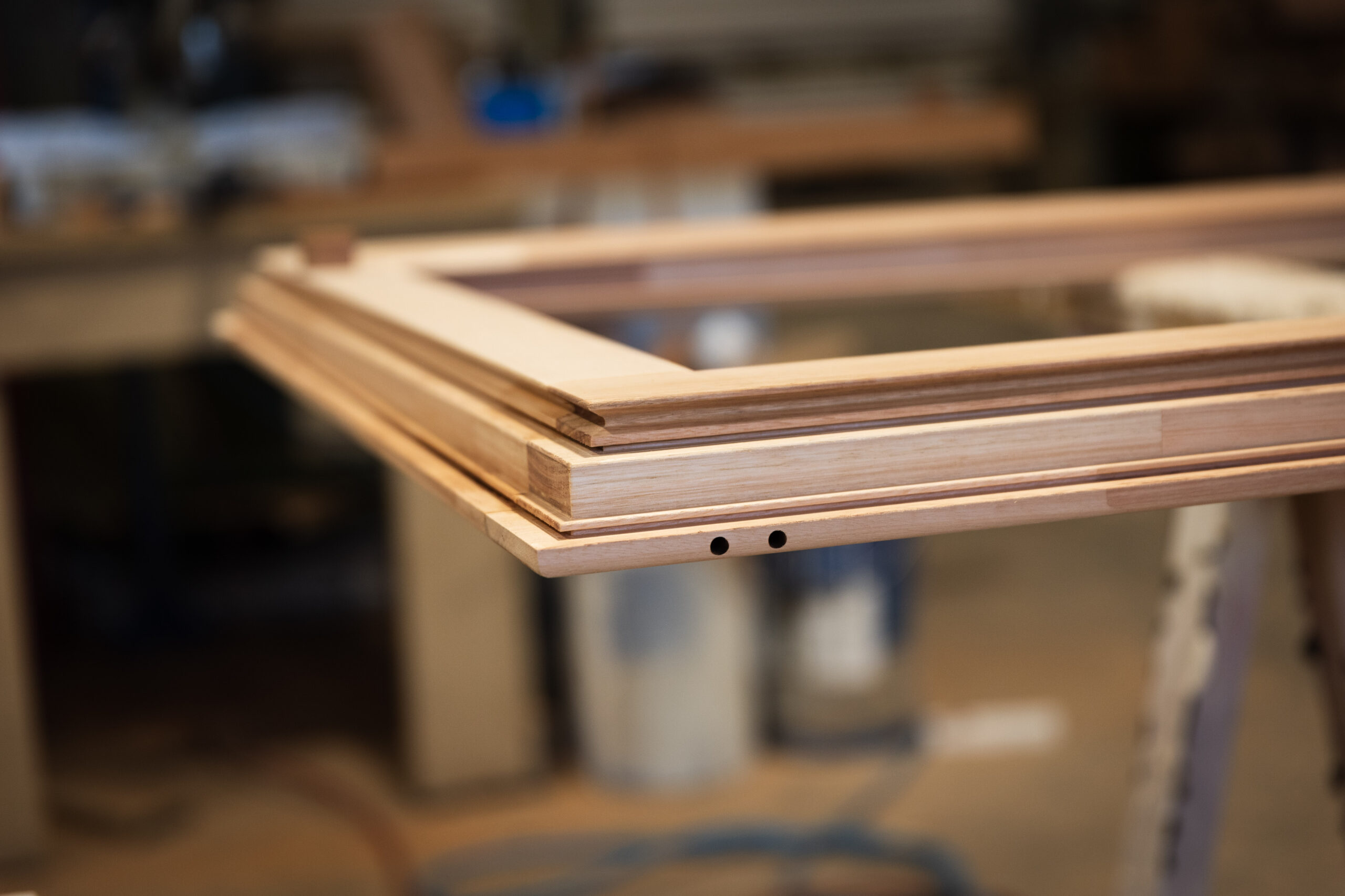 Fabrication d'une fenêtre bois en atelier